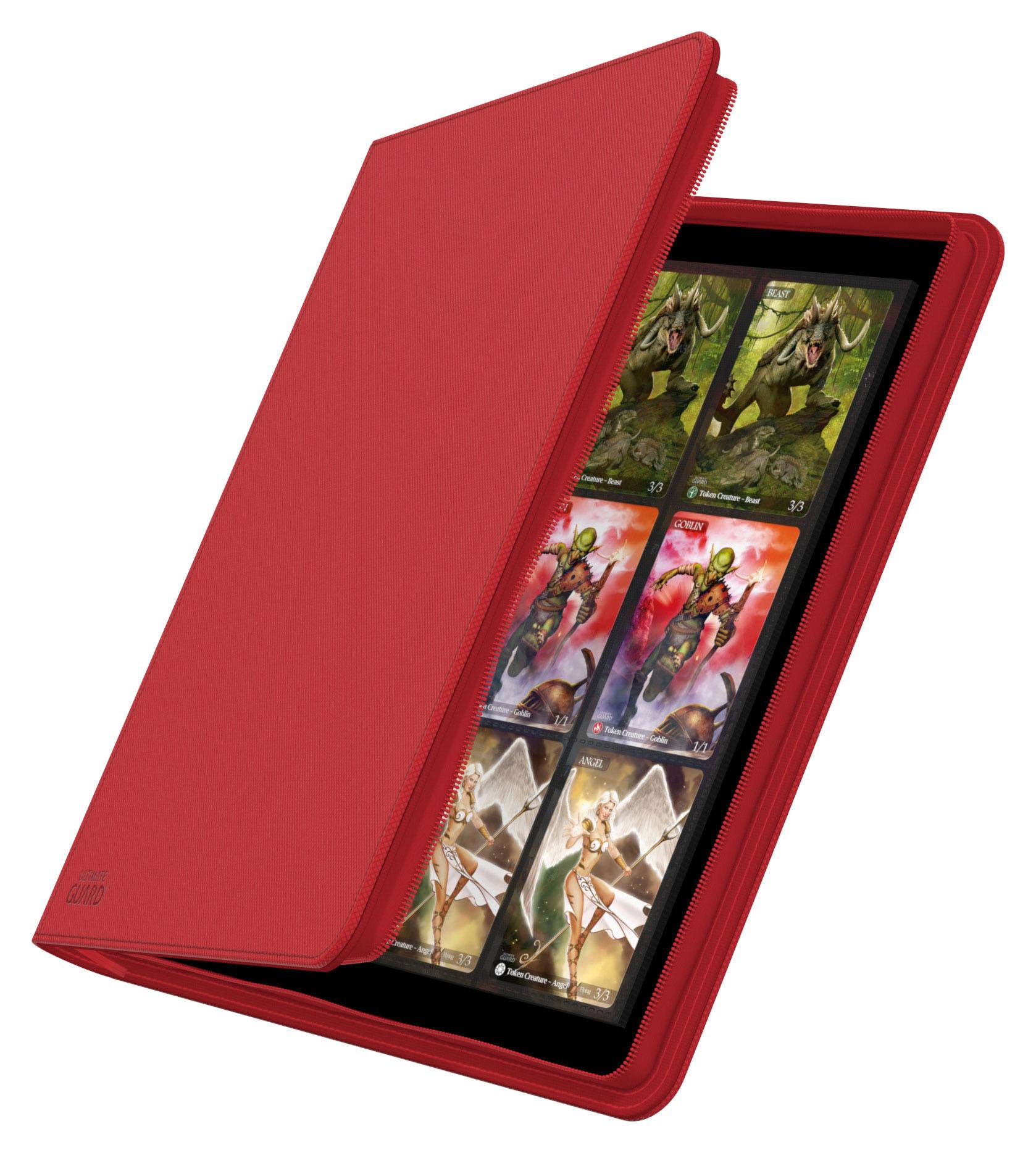 Ultimate Guard Zipfolio 480 24-Pocket Xenoskin punainen
