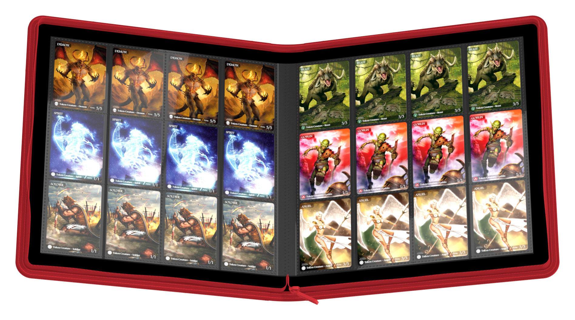 Ultimate Guard Zipfolio 480 24-Pocket Xenoskin punainen