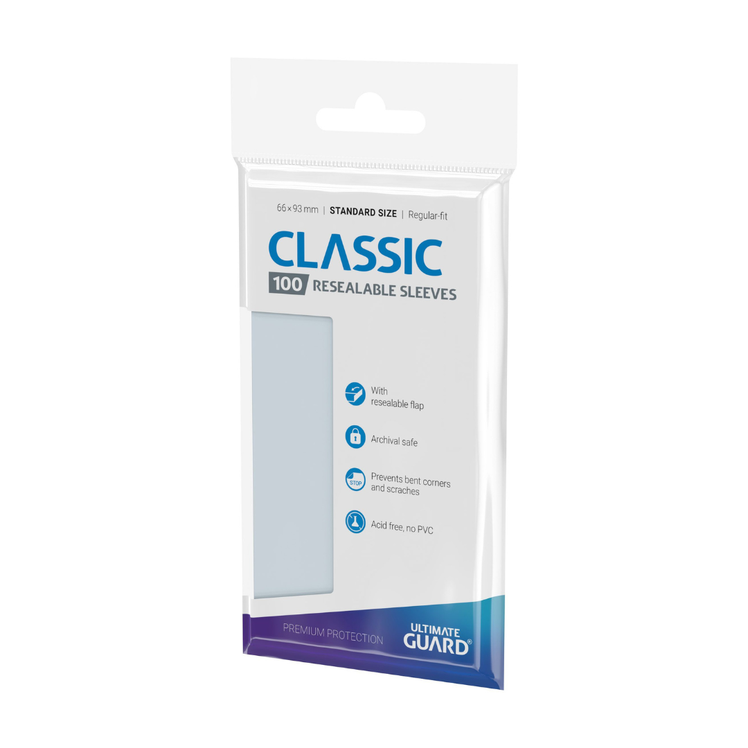 Ultimate Guard Classic Sleeves – Standard Size (100 kpl) - Resealable